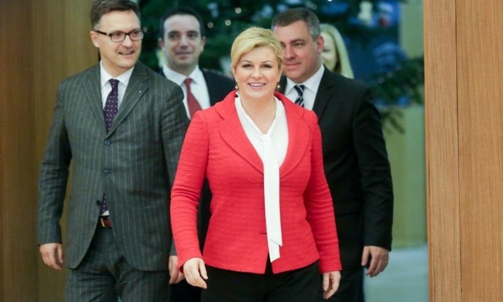 Kolinda Grabar Kitarović i najbliži suradnici na Pantovčaku