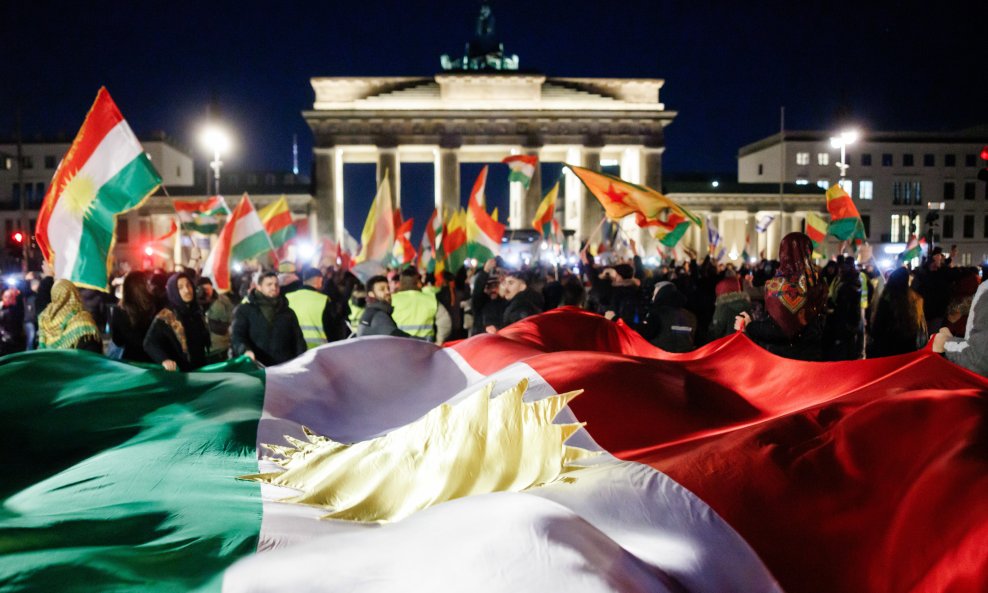 Prosvjed Kurda u Berlinu, 19. siječnja 2026.