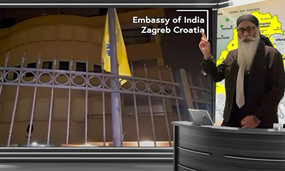Sikhi vandalizirali veleposlanstvo Indije u Hrvatskoj