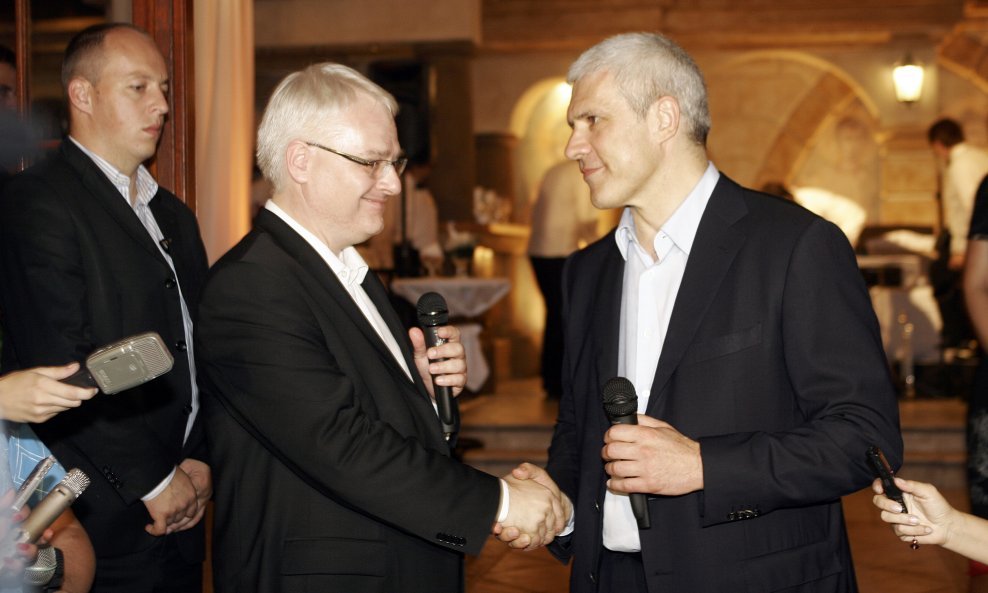 Ivo Josipović i Boris Tadić na Kalemegdanu