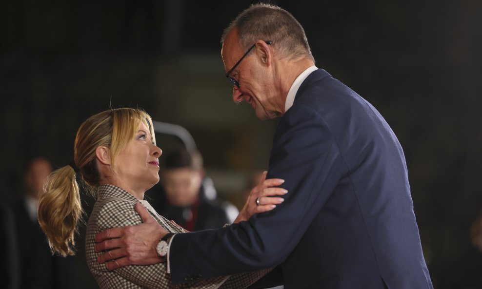 Giorgia Meloni i Friedrich Merz