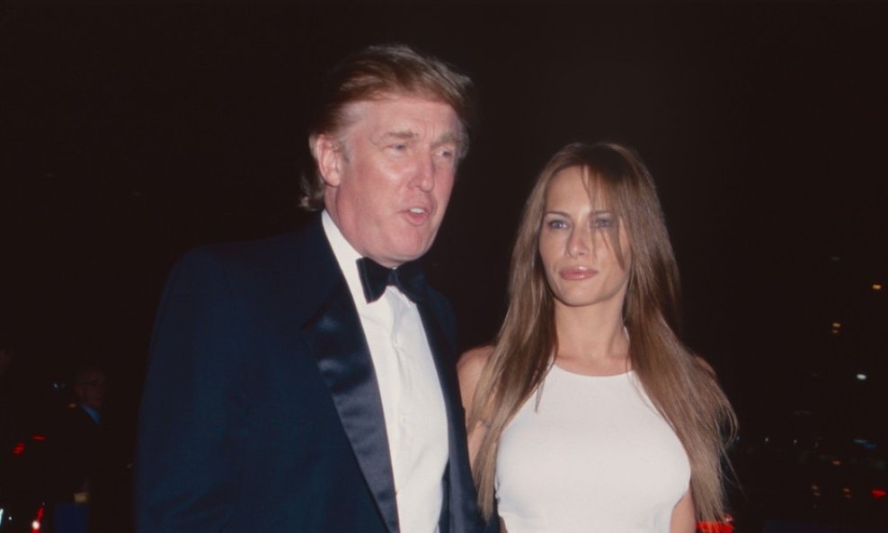 Donald Trump i Melania Trump (tada Knauss), 1999.