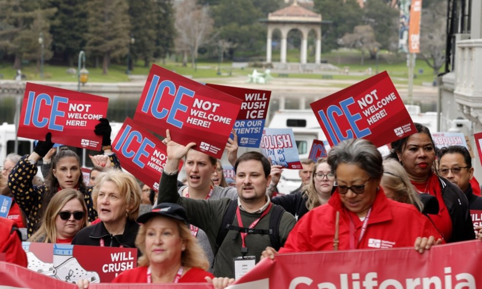 Prosvjedi protiv ICE-a u Kaliforniji/ilustracija