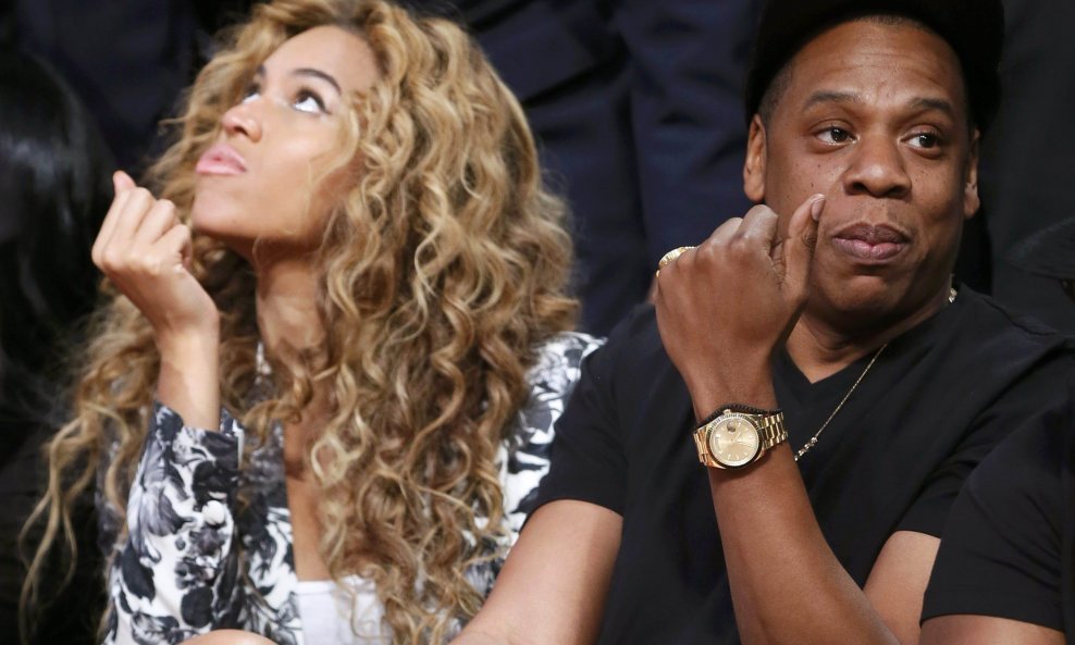 Beyonce i Jay Z na NBA tekmi (4)