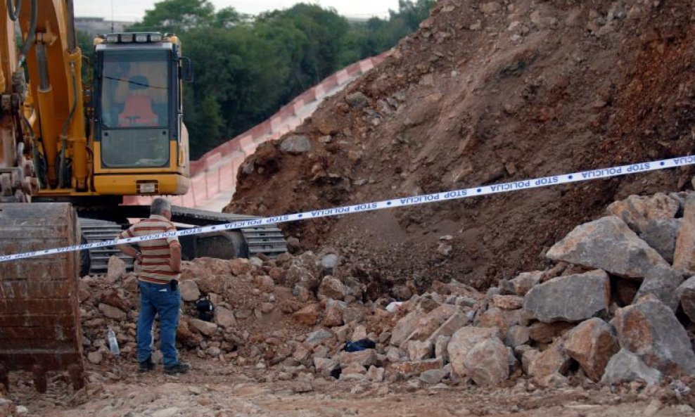 Gradilište na kojem je pronađena avio bomba