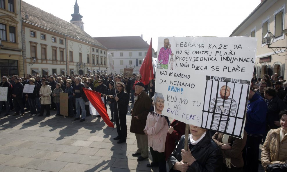 prosvjed Varaždin