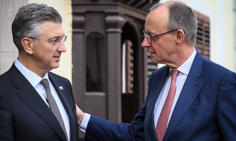 Andrej Plenković ugostio je njemačkog kancelara Friedricha Merza u Zagrebu