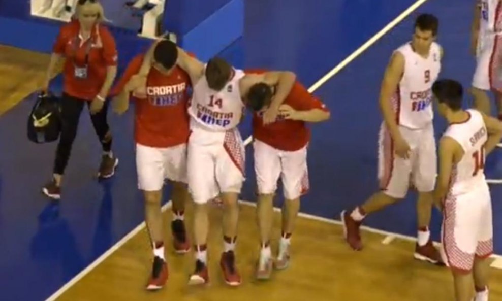 Ivan Karačić ozljeda hrvatska košarkaška U19 reprezentacija
