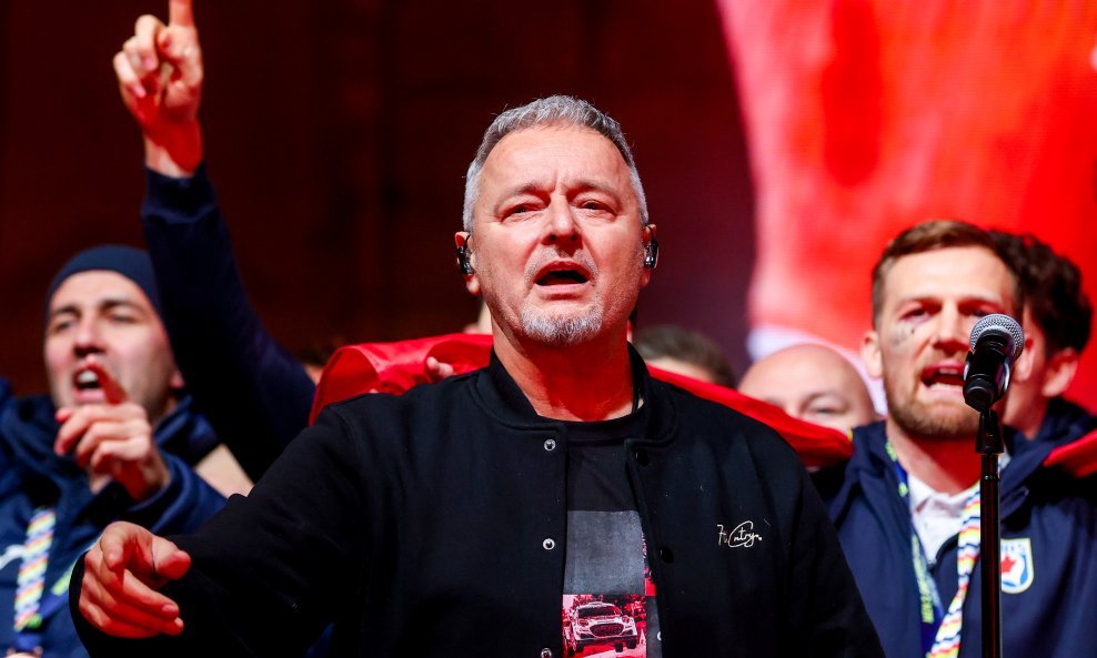 Marko Perković Thompson na dočeku rukometaša u Zagrebu