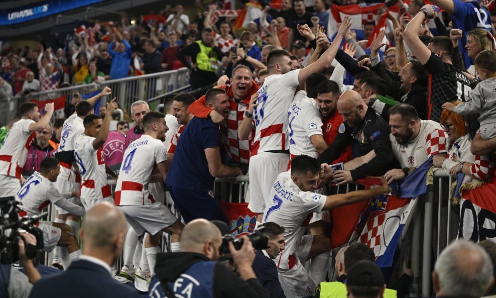 Slavlje igrača Hrvatske