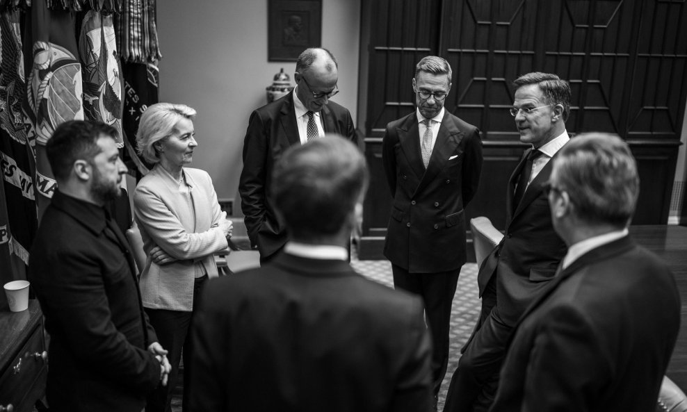 Europski čelnici - ilustracija