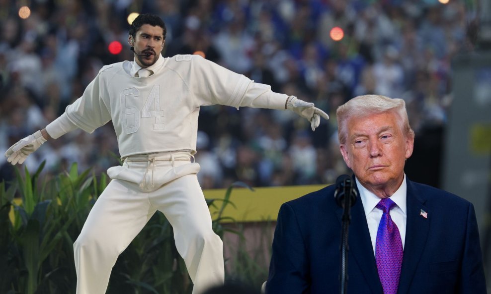 Nastup Bad Bunnyja na poluvremenu Super Bowla zasmetao je američkom predsjedniku Donaldu Trumpu