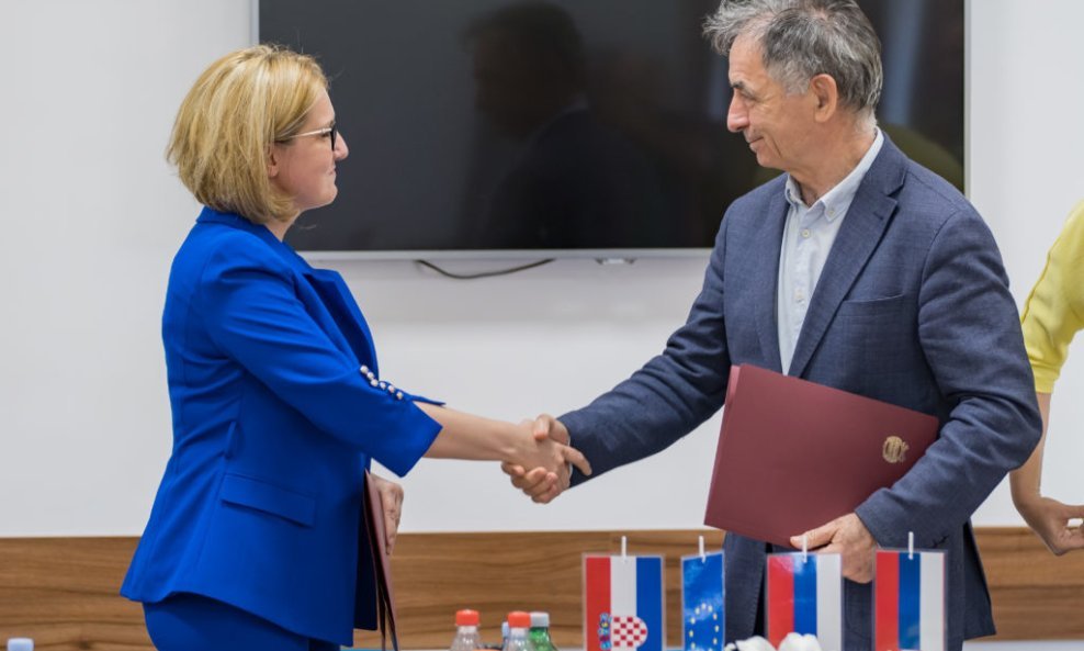 Jasna Vojnić i Milorad Pupovac