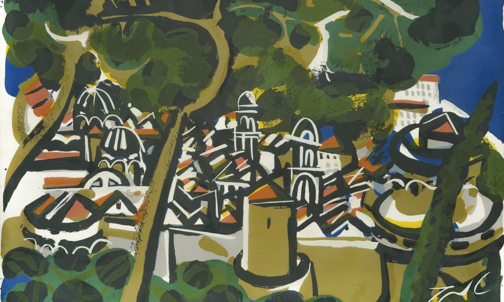 Pogled na Dubrovnik Ede Murtića