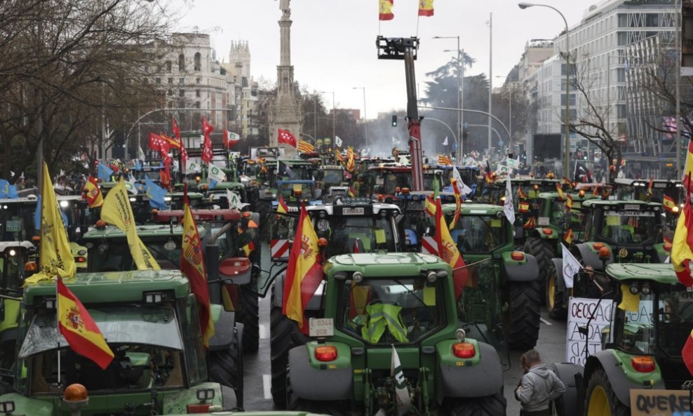 Prosvjed poljoprivrednika u Madridu