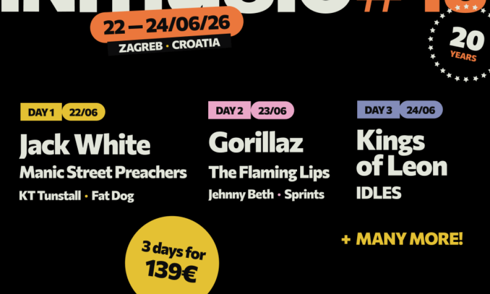 Tri dana INmusic festivala na jarunskim otocima ponovno će Zagreb pretvoriti u središte vrhunske glazbe