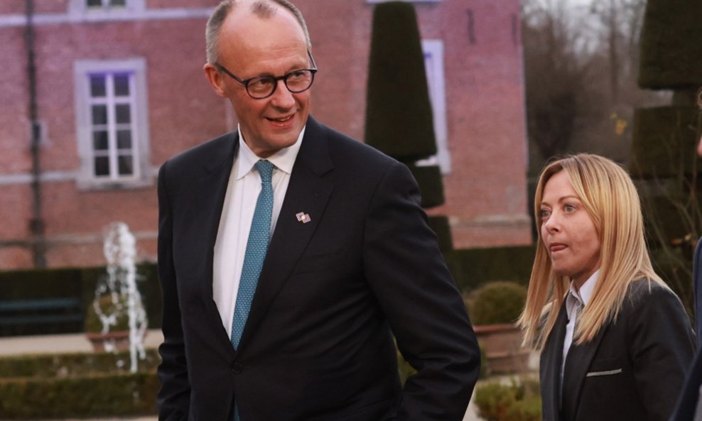 Friedrich Merz i Giorgia Meloni