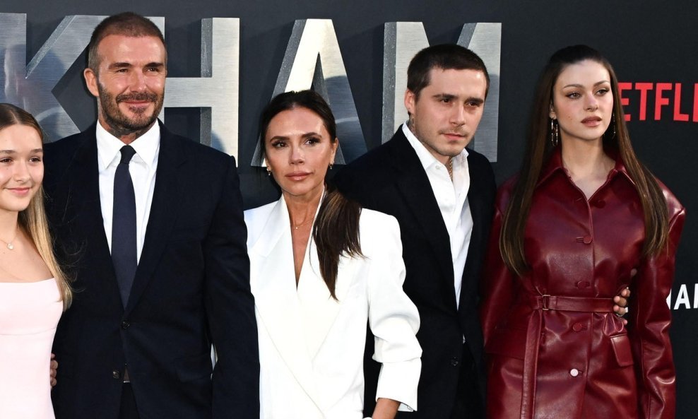 David Beckham, Victoria Beckham, Brooklyn Beckham i Nicola Peltz Beckham