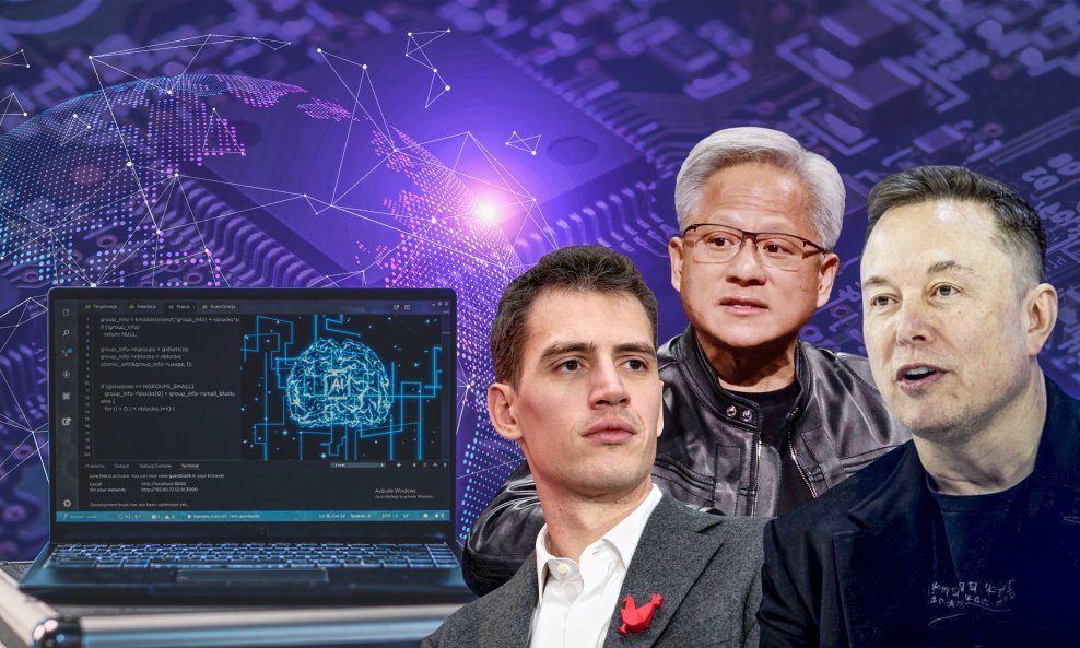 AI / Arthur Mensch, Jensen Huang, Elon Musk