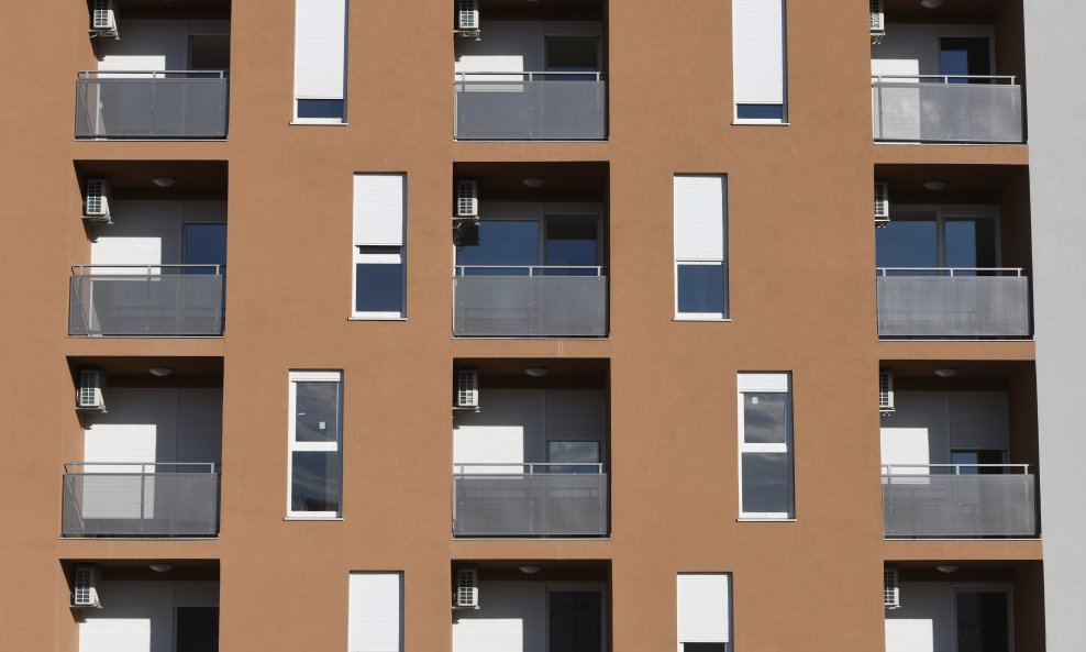 Stambene zgrade - ilustracija