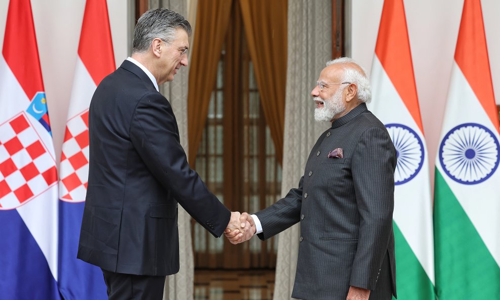 Andrej Plenković i Narendra Modi