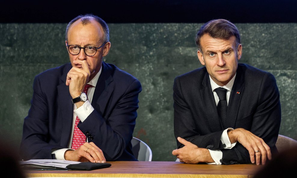 Friedrich Merz i Emmanuel Macron