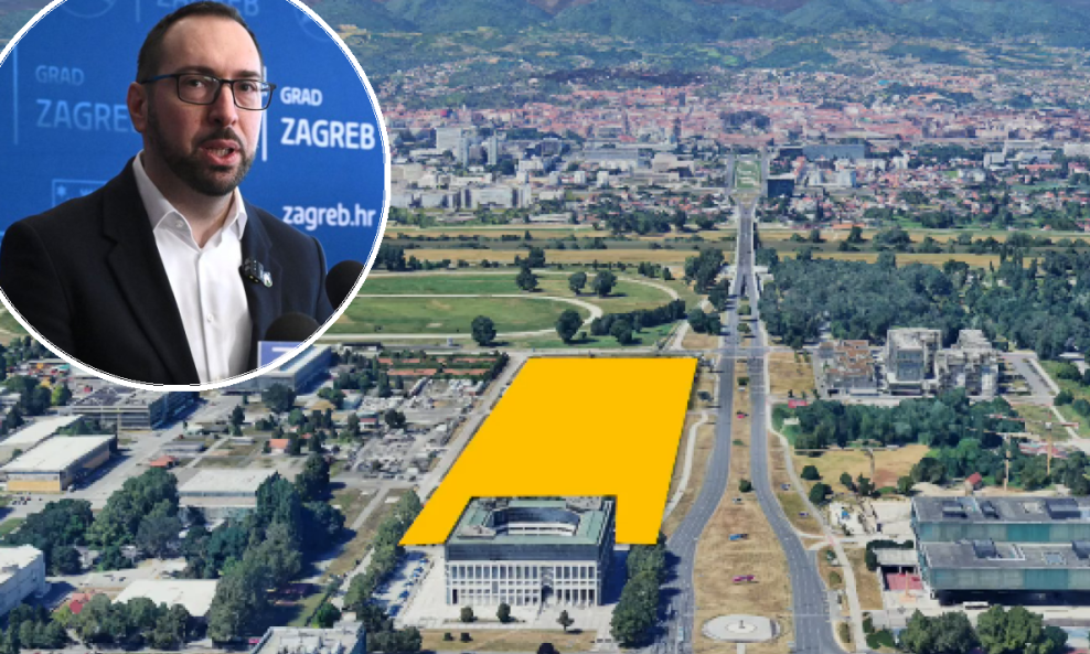 Zemljište sjeverno od Inine zgrade na kojem bi se trebao izgraditi zagrebački kongresni centar