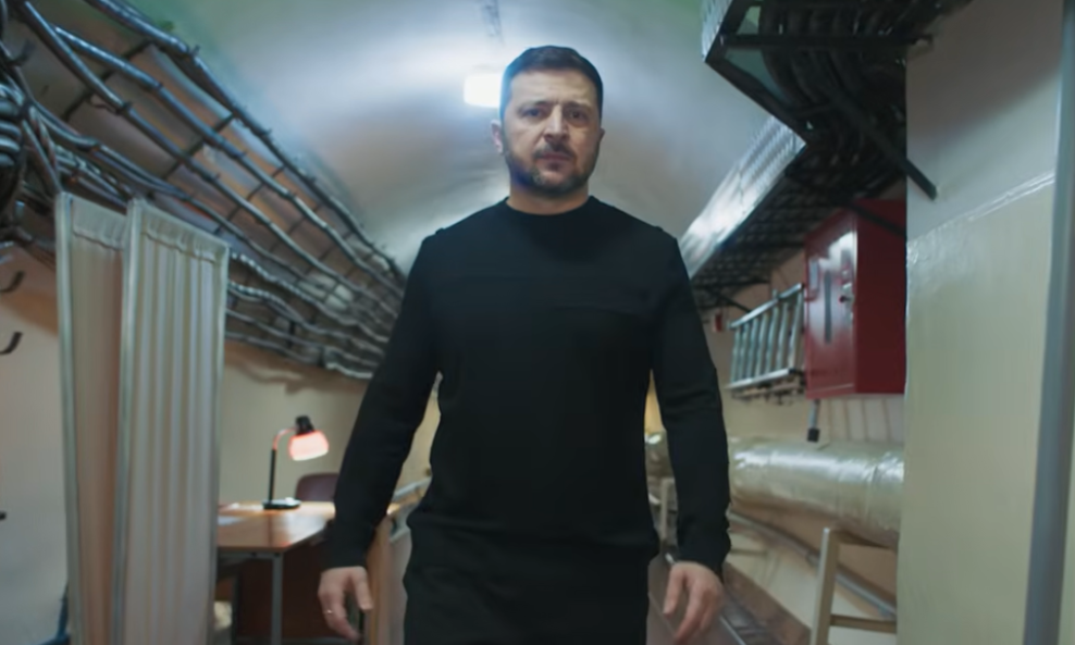Volodimir Zelenski u bunkeru iz kojeg je koordinirao obranu svoje zemlje na početku rata