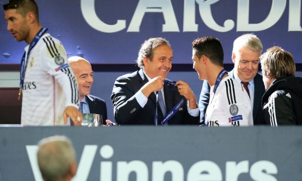 Michel Platini i Cristiano Ronaldo