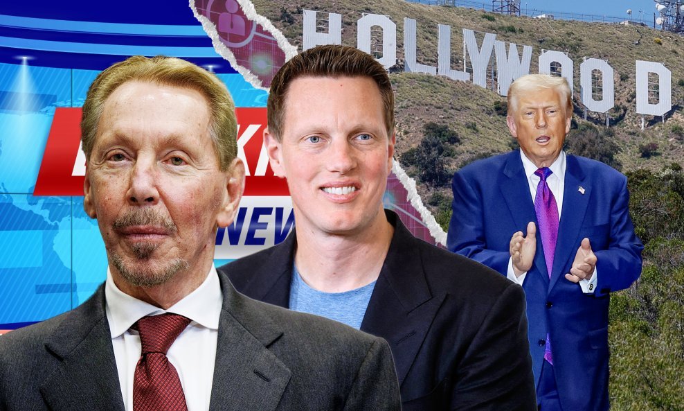 Trump trlja ruke jer njegovi pristaše Larry Ellison i sin David kontroliraju 'pola' Hollywooda i velik dio medija, kao i američki TikTok