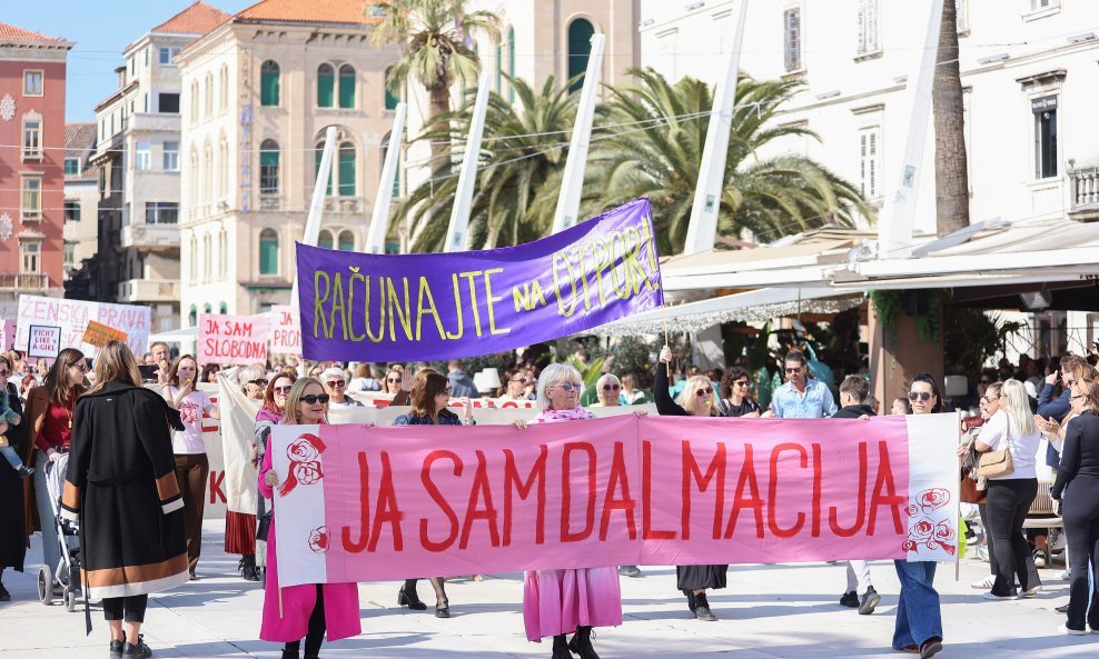 Jubilarni 10. Marš za prava žena u Splitu