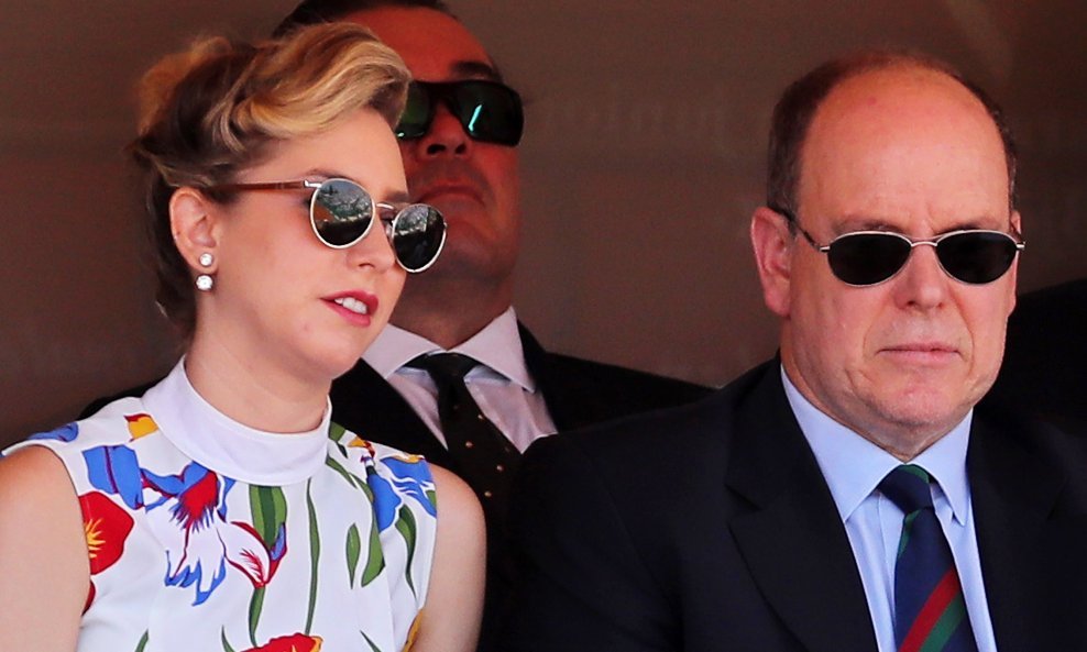 Jazmin Grimaldi s ocem, princom Albertom