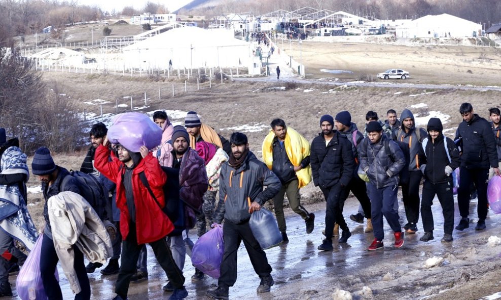 Migranti u Bihaću - Ilustracija