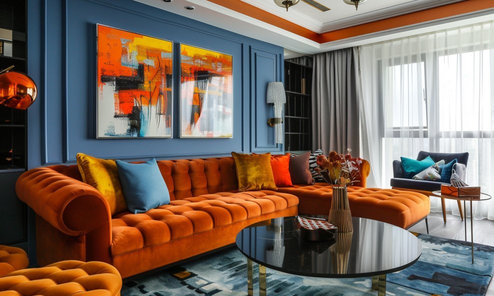 Kombinacija plave i narančaste zapravo je jedna od najskladnijih