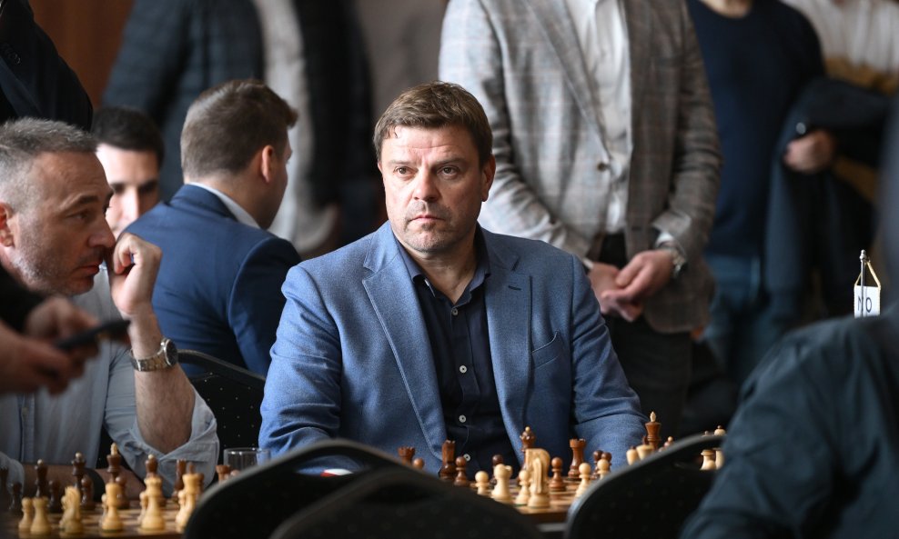 Miroslav Blažević na prvom memorijalnom i dobrotvornom turniru u šahu 'Sanjin Španović'