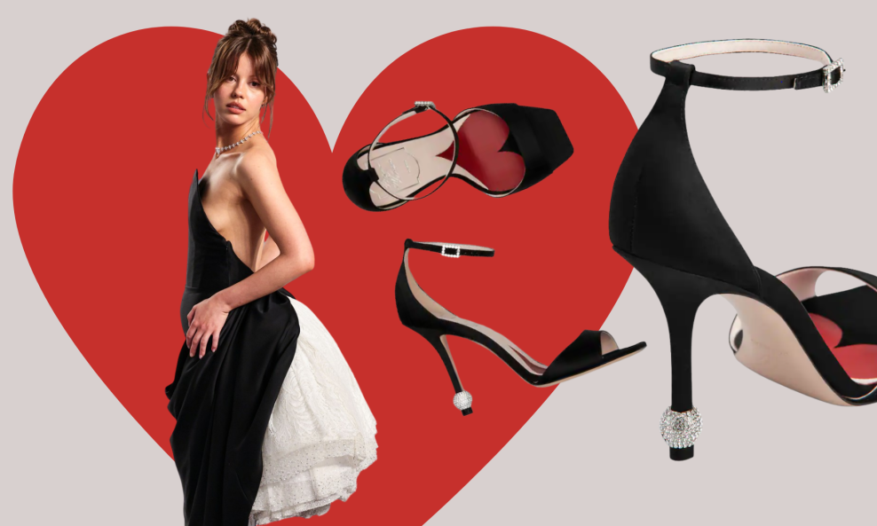 Mia Goth u sandalama brenda Roger Vivier