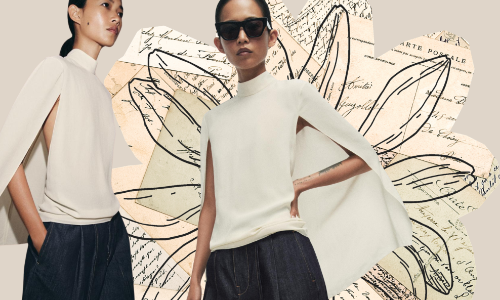 Zarina bluza u stilu pelerine