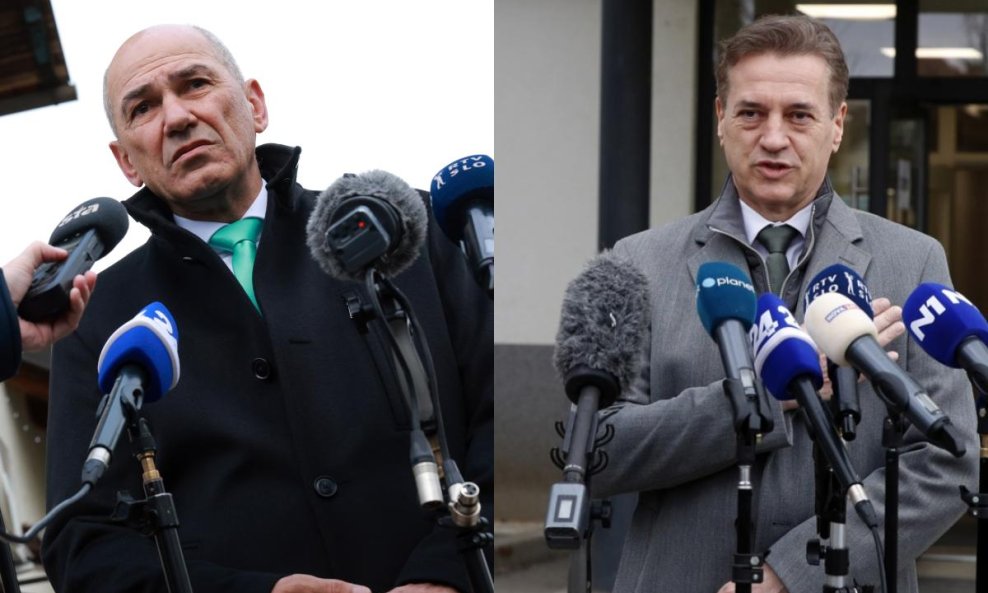 Janez Janša i Robert Golob