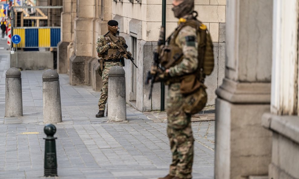 Vojska na ulicama Bruxellesa