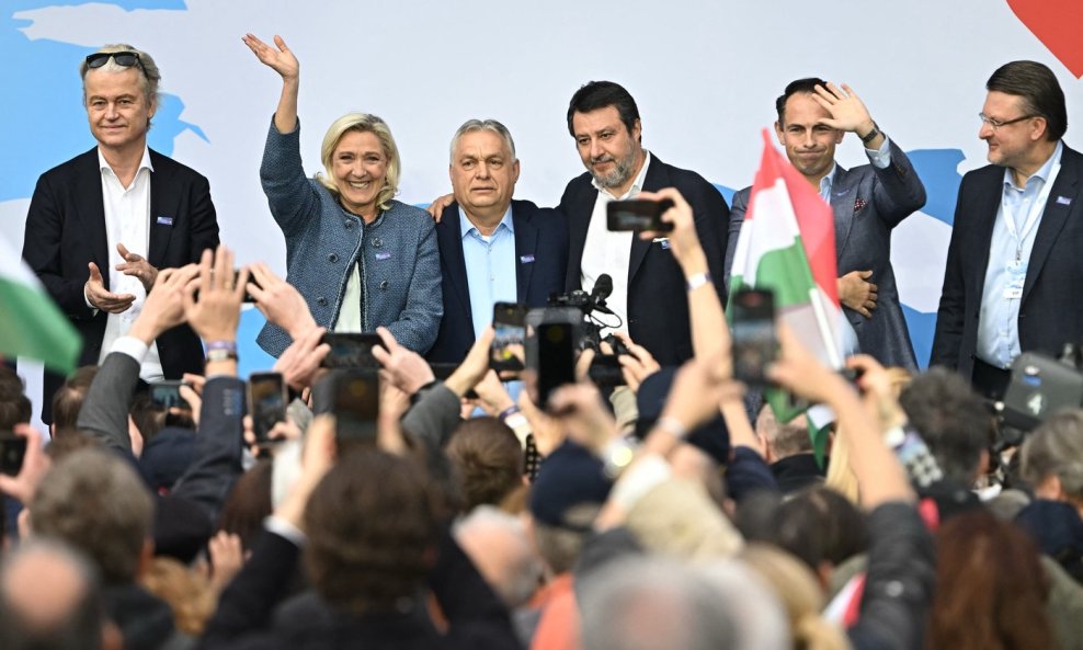 Geert Wilders, Marine Le Pen, Viktor Orban, Matteo Salvini