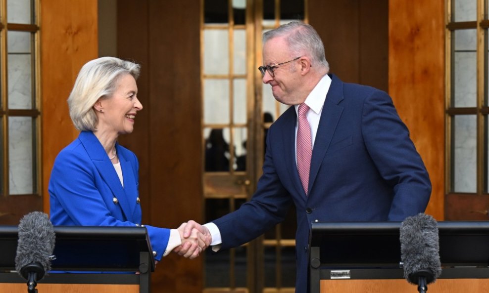 Anthony Albanese i Ursula von der Leyen
