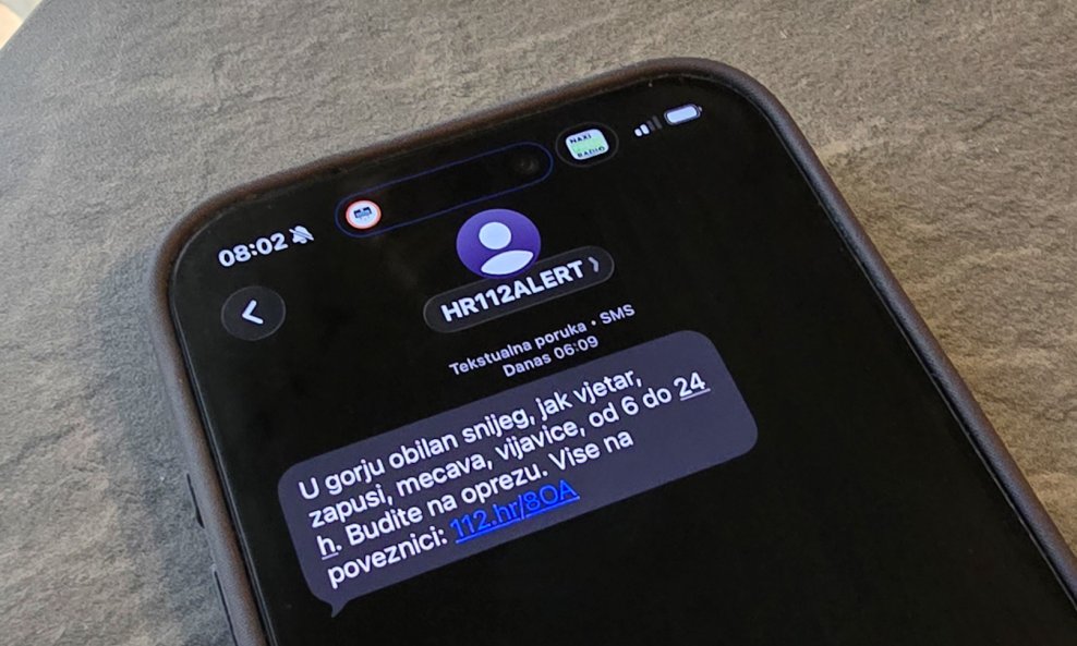 Mobiteli alarmirali na nevrijeme
