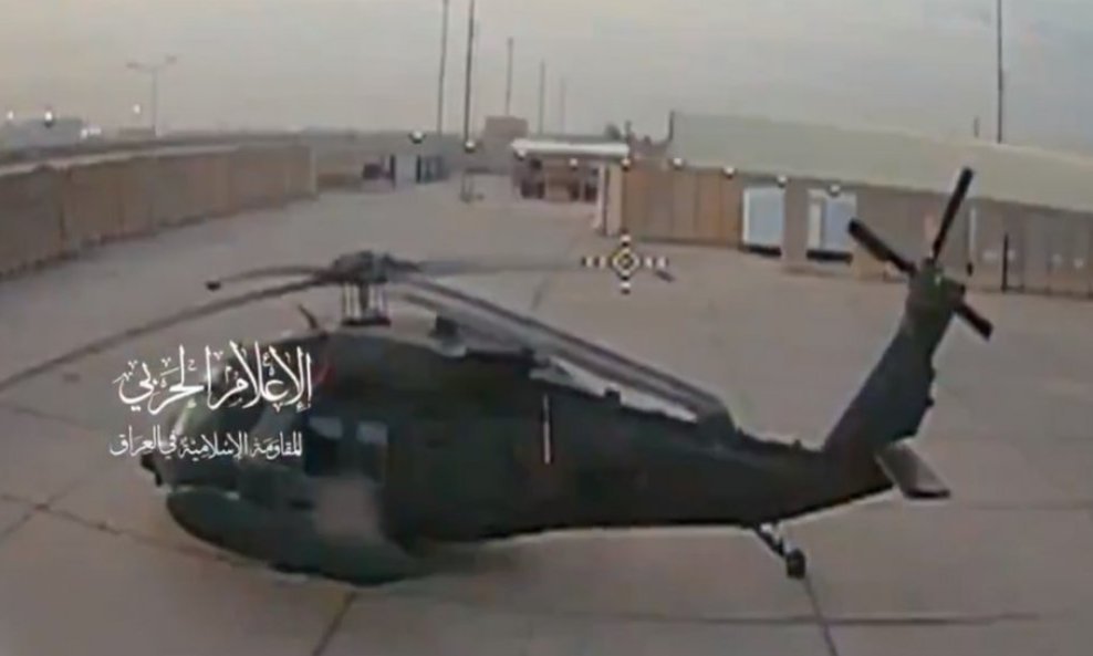 Snimka napada na bagdadsku bazu koju djelomično kontrolira SAD i iračka vojska