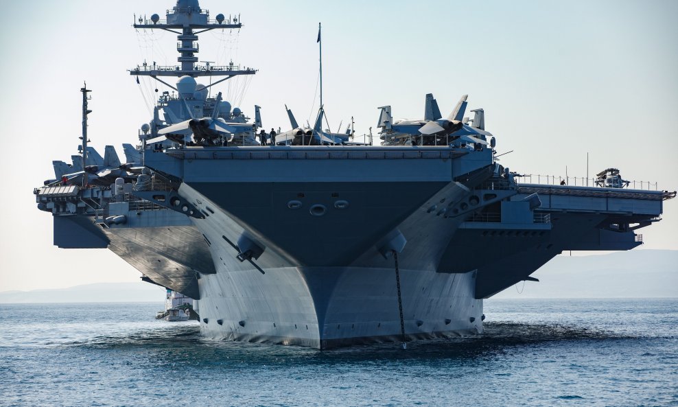 Za najveći nosač aviona na svijetu i ponos američke mornarice ovo će biti već treći posjet Splitu