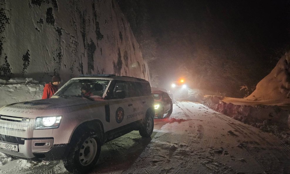 Akcija spašavanja HGSS-a u Gorskom kotaru