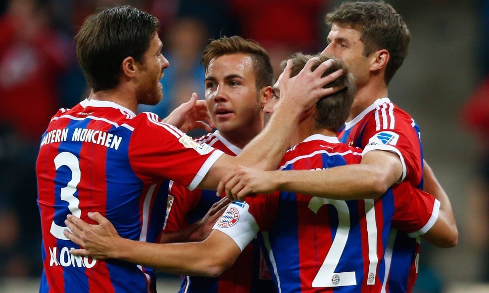 Xabi Alonso Mario Götze Philipp Lahm Thomas Müller Bayern