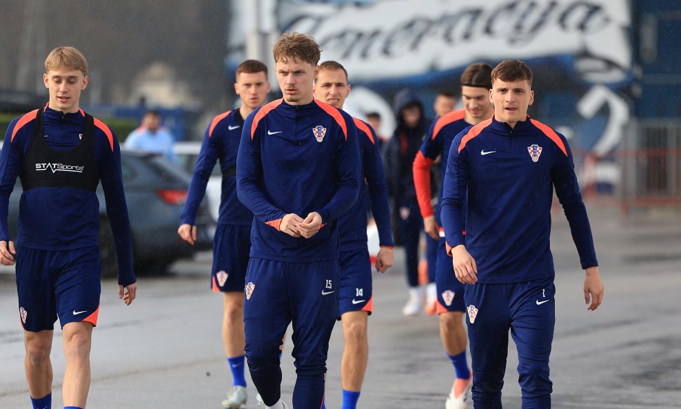 Anton Matković na treningu u-21 reprezentacije