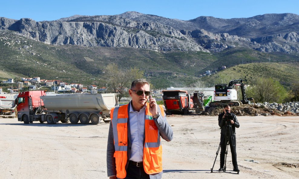 Ivica Budimir na otvaranju radova na dionici TTTS - Dugi Rat