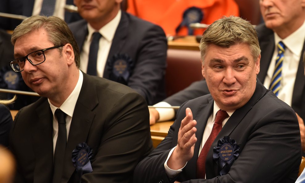 Aleksandar Vučić i Zoran Milanović