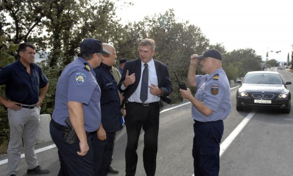 Ranko Ostojić na požarištu kod Selca